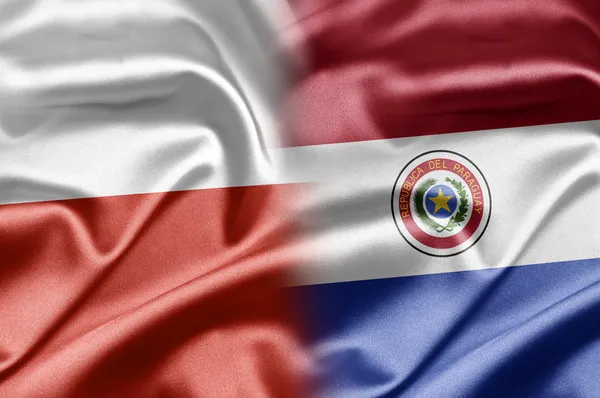 Lengyelország és Paraguay — Stock Fotó