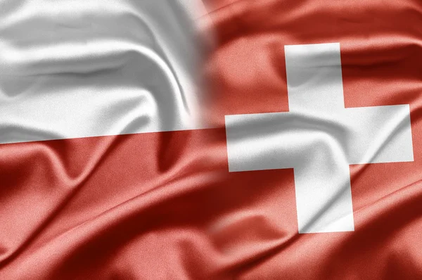 Polónia e Suíça — Fotografia de Stock