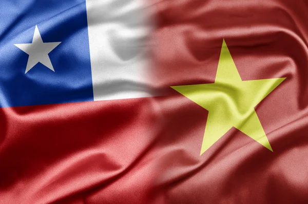 Chile e Vietname — Fotografia de Stock