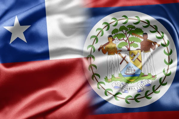 Chile e Belize — Fotografia de Stock