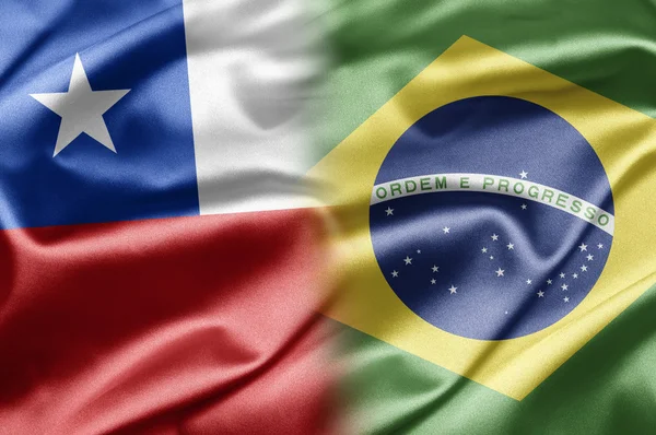 Чили и Бразилия — стоковое фото
