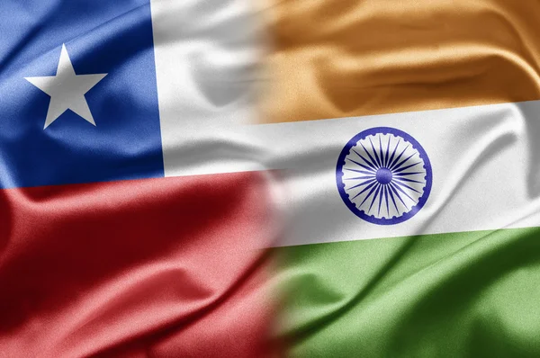 Chile e Índia — Fotografia de Stock