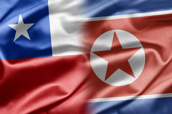 Chile and North Korea — Stok fotoğraf
