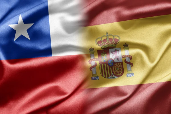 Chile e Espanha — Fotografia de Stock