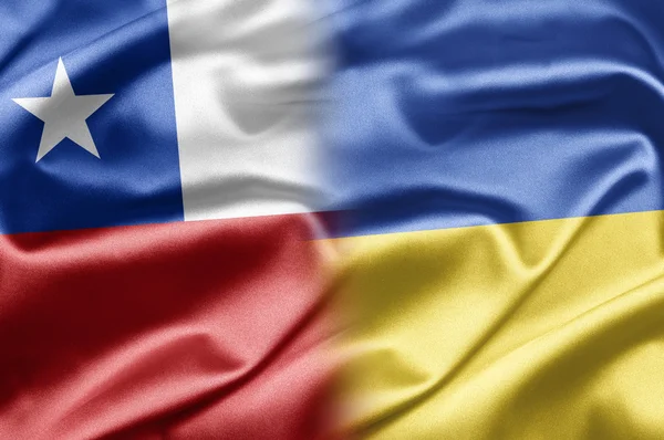 Chile i Ukraina — Zdjęcie stockowe