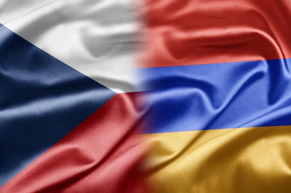 Tsjekkia og Armenia – stockfoto
