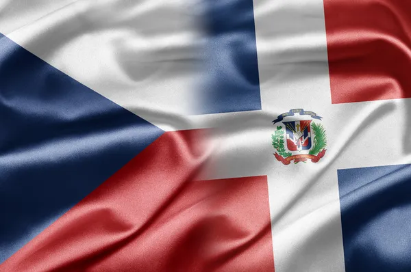 República Checa e República Dominicana — Fotografia de Stock