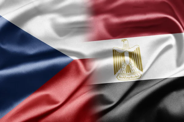 Republika Czeska i Egipt — Zdjęcie stockowe