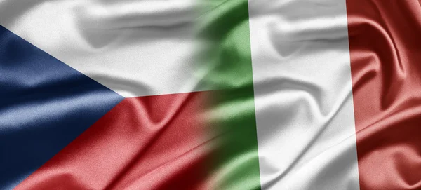 Tjeckien och Italien — Stockfoto