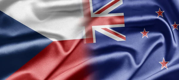 Tjeckien och Nya Zeeland — Stockfoto