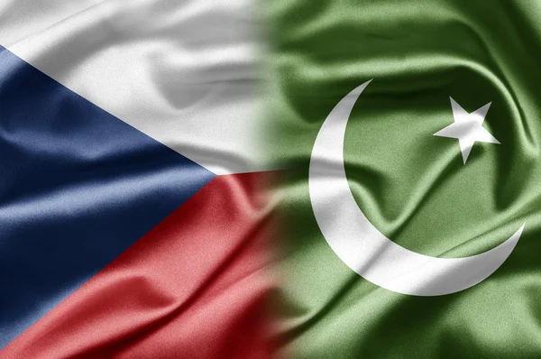 捷克共和国和巴基斯坦 — 图库照片