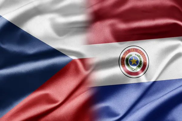 Česká republika a paraguay — Stock fotografie