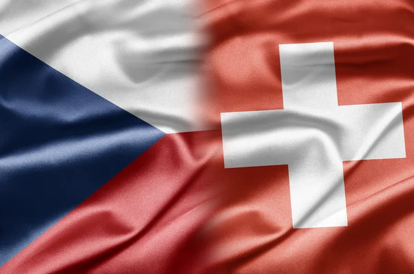 Tjeckien och Schweiz — Stockfoto