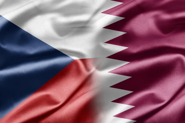 República Checa e Qatar — Fotografia de Stock