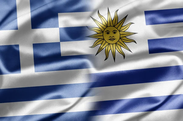 Grekland och uruguay — Stockfoto