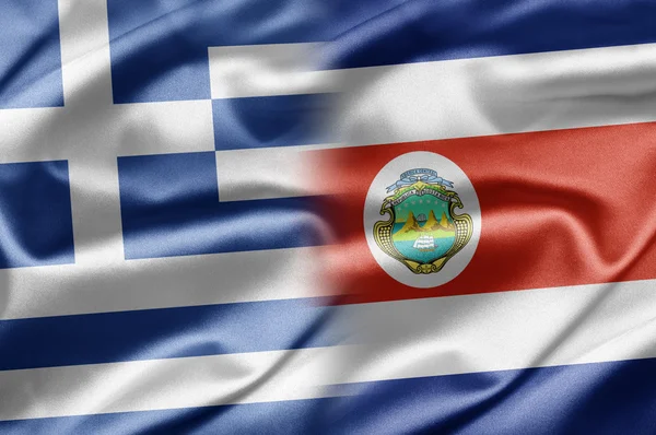Grecia y Costa Rica — Foto de Stock