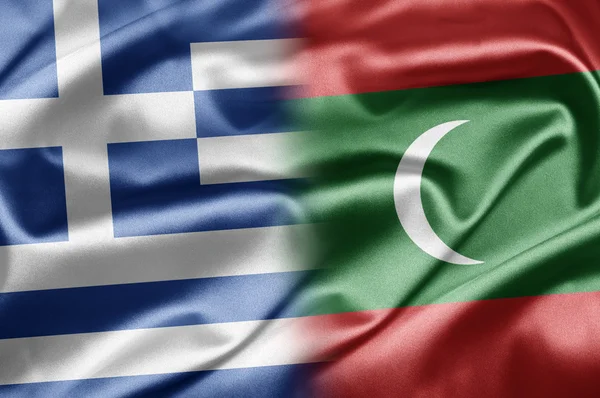 Grecia y Maldivas — Foto de Stock
