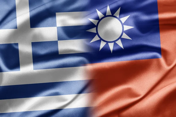 Grekland och taiwan — Stockfoto