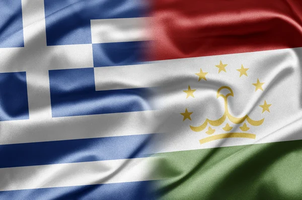 Greece and Tajikistan — Stockfoto