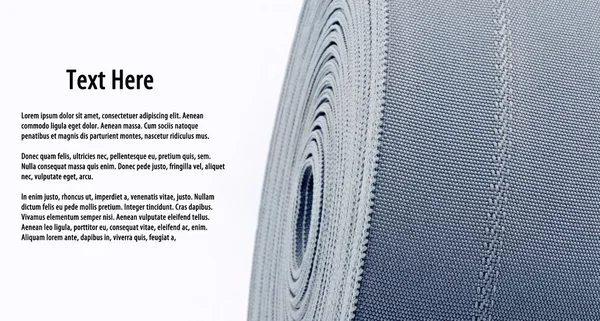 Roll textile with space for text. — Stock Photo, Image