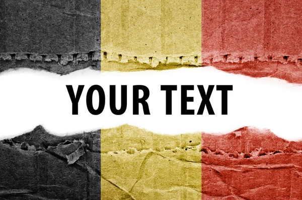 Belgium flag with text space. — Stock Photo, Image