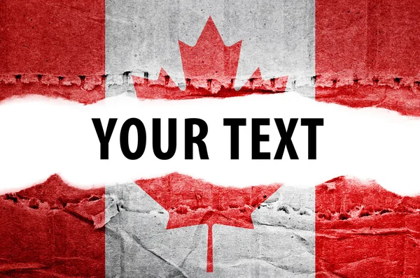 Bandera de Canadá con espacio de texto . — Foto de Stock