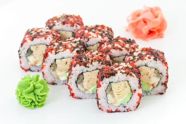 Japanse keuken - sushi en rollen — Stockfoto