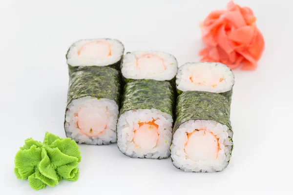 Japanse keuken - sushi en rollen — Stockfoto