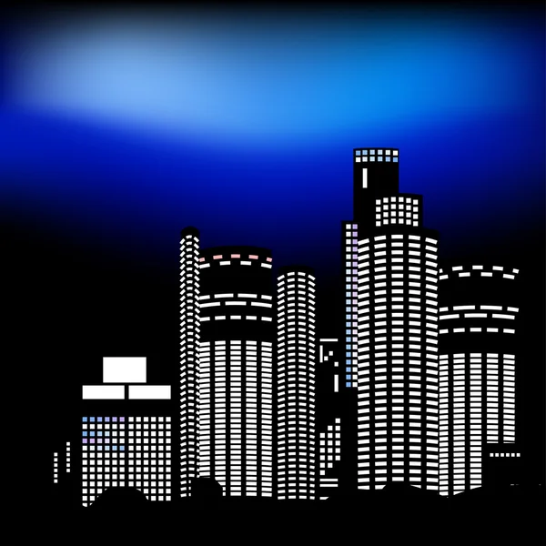 Night city — Stock Vector