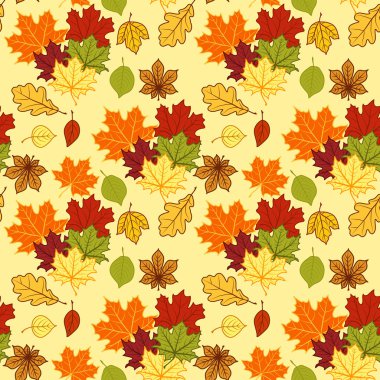 Dikişsiz sonbahar yaprakları