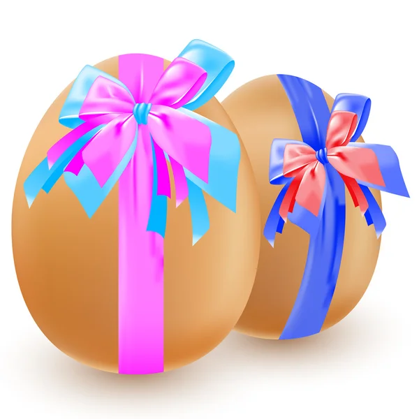 Yumurta ve yay — Stok Vektör