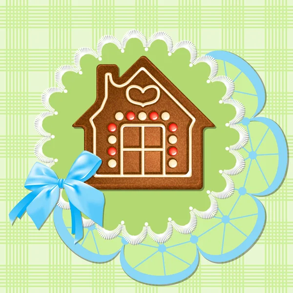 Gingerbread home — Stock Vector