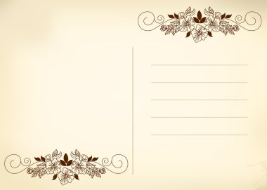 kartpostal bej
