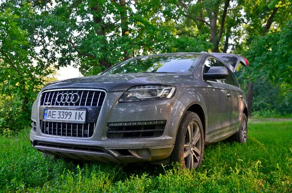 Novomoskovsk Ukraine 2021 Grand Vus Audi Grande Forêt Mixte Vacances — Photo