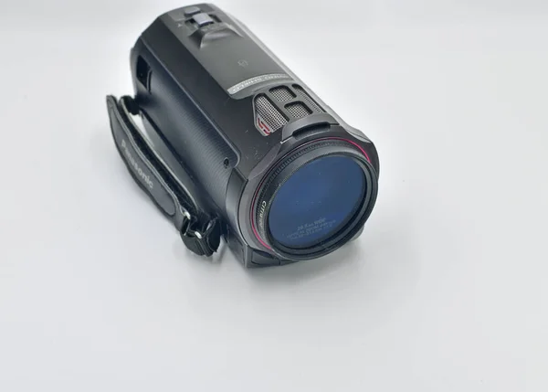 Ukrayna Novomoskovsk 2021 Çantalı Panasonic W850 Video Kamera Amatör Kameralar — Stok fotoğraf