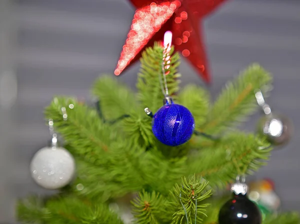 Belles Boules Noël Jouets Décorations Pour Noël Nouvel — Photo