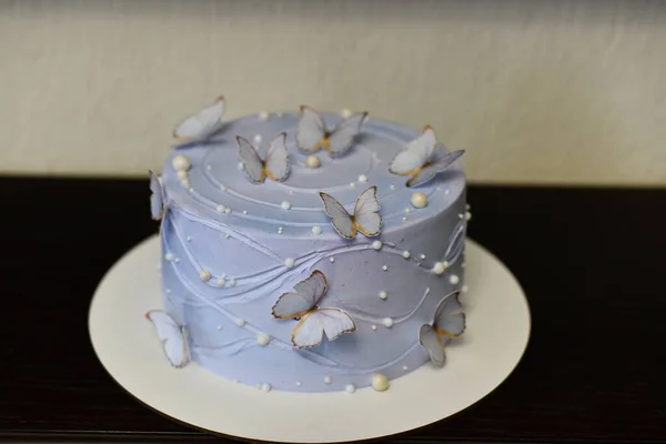 Plat A Cake Fleurs Et Papillons 
