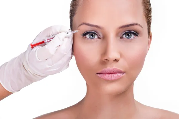 Botox correction upper lids — Stock Photo, Image