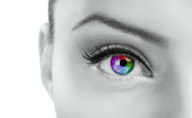 Beautiful colorful eye