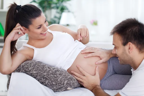 Lovely future parents — Stock Photo, Image