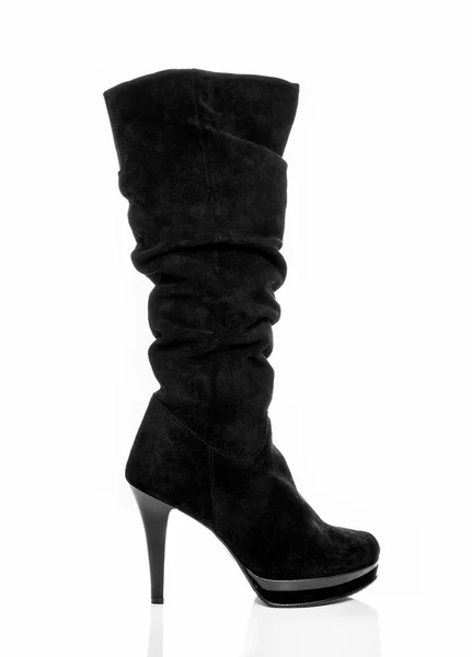 Černá bota — Stock fotografie