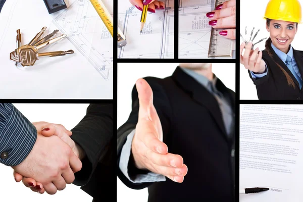 Business collage — Stock Photo, Image