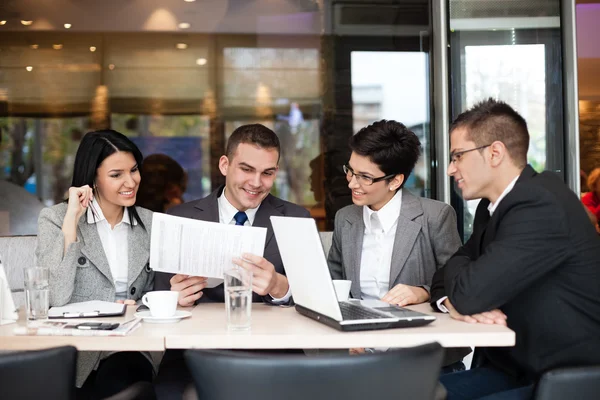 Business team having a business meeting — Stock Photo, Image