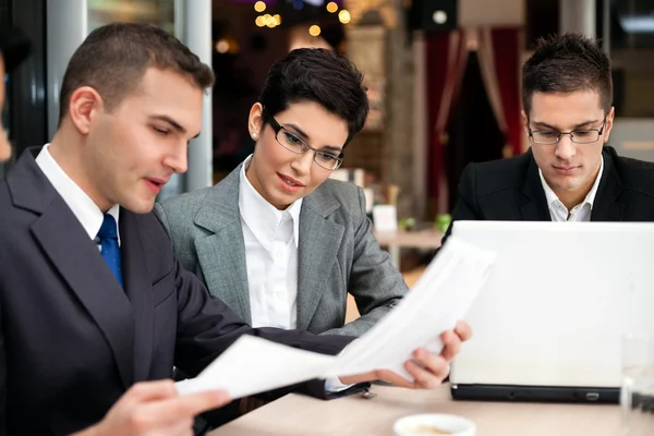 Trabajo de planificación del equipo empresarial — Foto de Stock