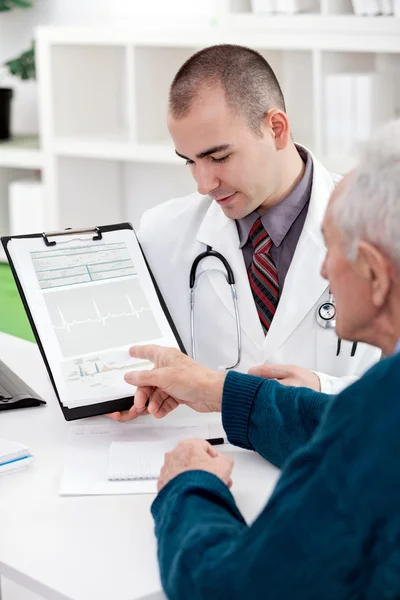 Consultoria do paciente com médico — Fotografia de Stock