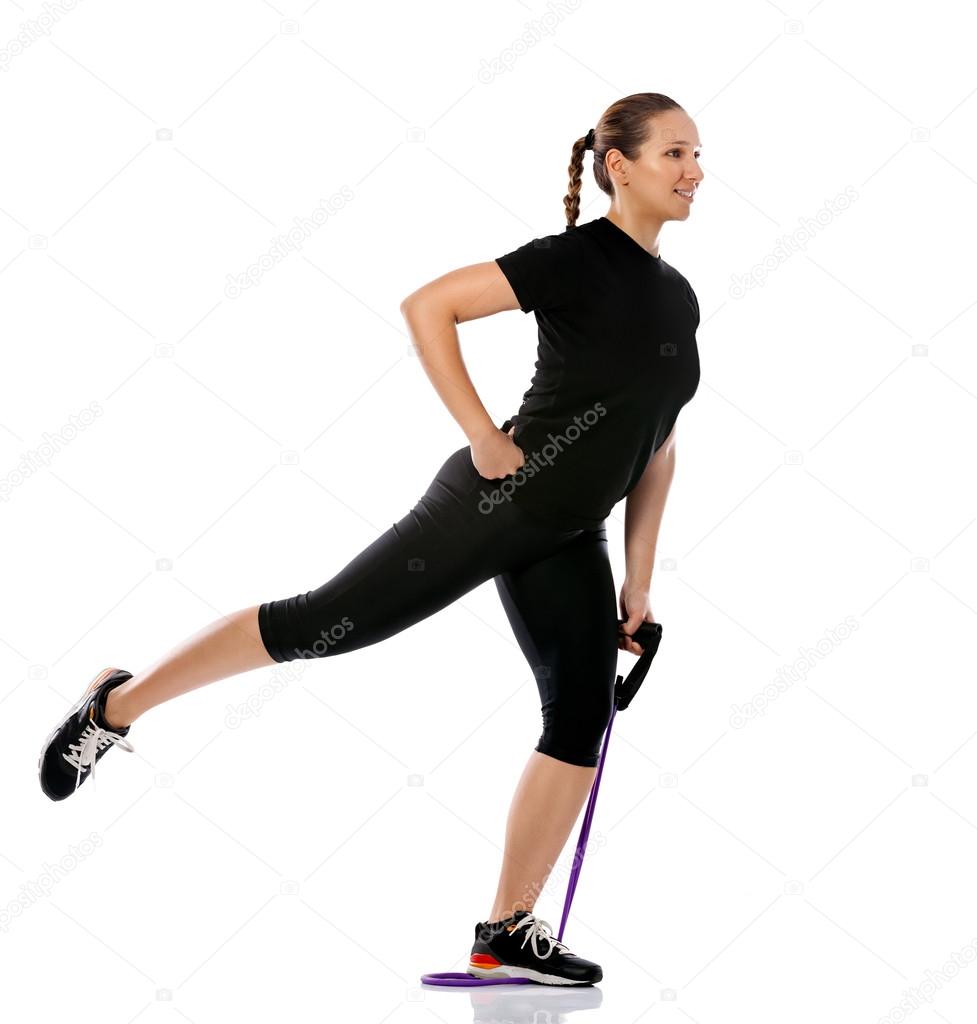 Exercising with a resistance band