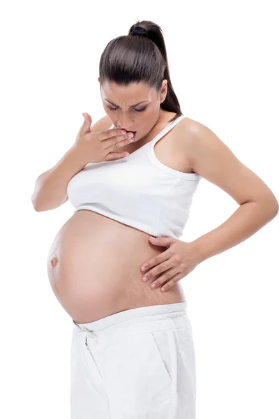 Pregnancy and stretch marks — Stock Photo, Image