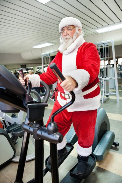 Santa Claus training — Stock Photo, Image