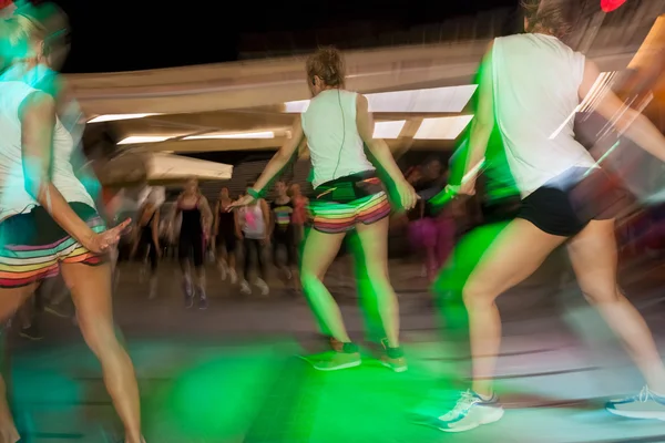 Fitness aula de dança aeróbica — Fotografia de Stock