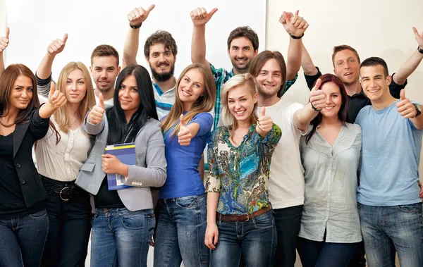 Groep studenten Stockfoto